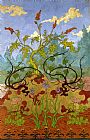 Paul Ranson Iris and Large Yellow and Mauve Flowers painting